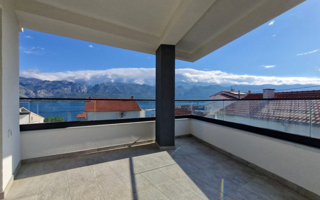 Apartment mit herrlichem Blick aufs Meer in Vinjerac